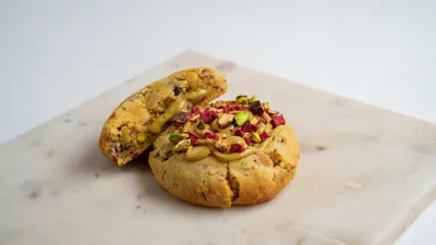 Galletón Frambuesa Pistacho