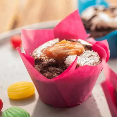 Muffins de Chocolate Caramelo & Nueces